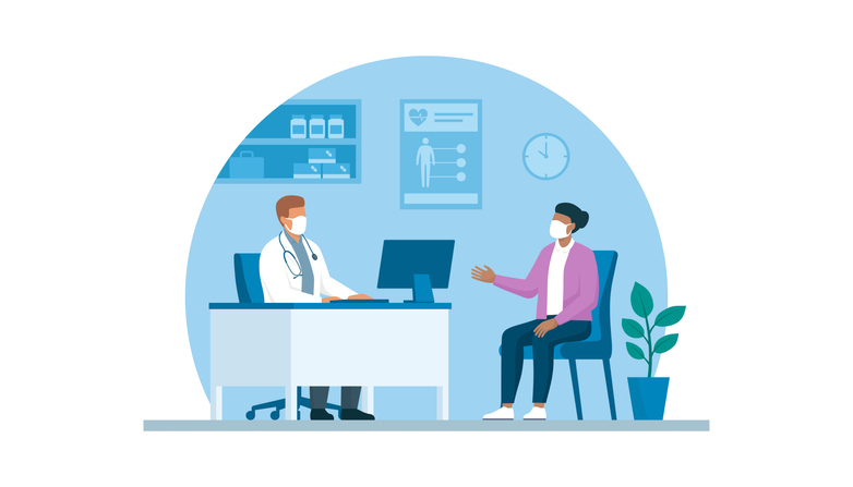 Doctor and patient meeting in the office