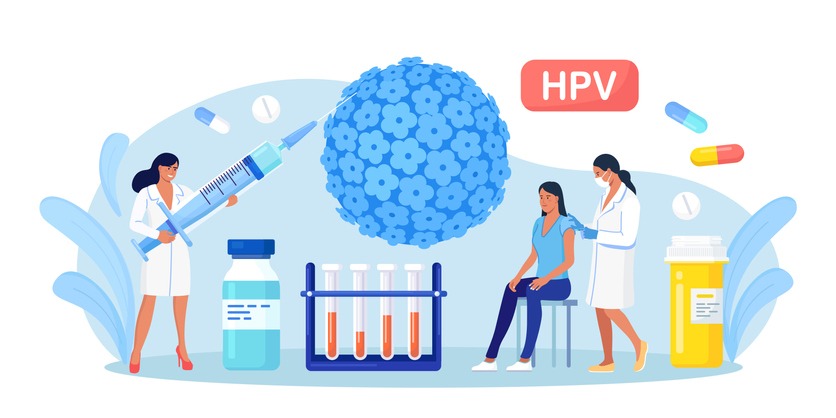 HPV vaccination for reduce virus infection risk or oncology.