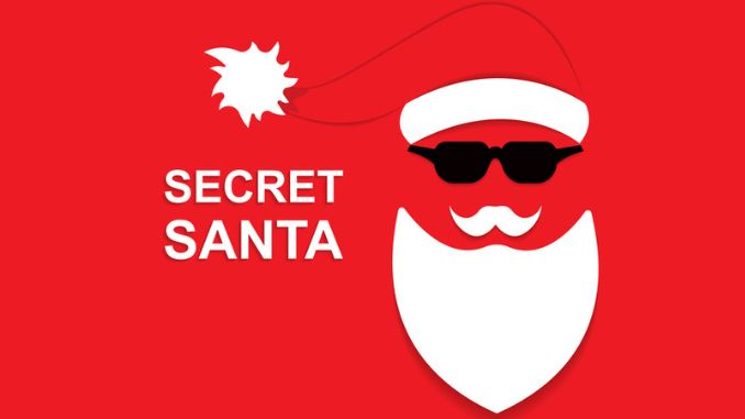 Secret Santa Claus.Secret gifts