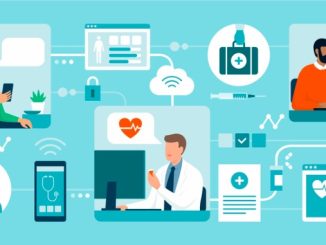 NHS connectivity - illistration of technology helping healthcare run smoother