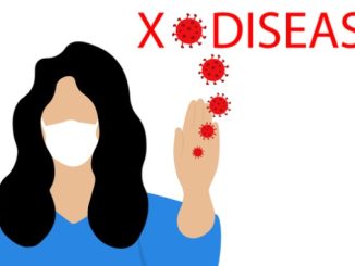 New Mysterious Disease. X Disease Stop Symbol With A Woman