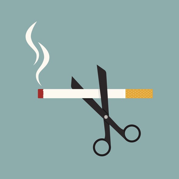 scissors cut a cigarettes