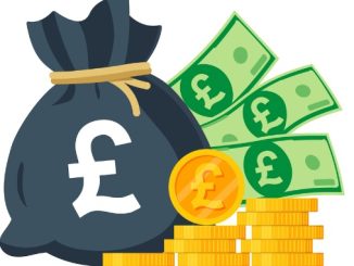 United Kingdom Money Vector Illustration. British pound sterling, coins and banknotes