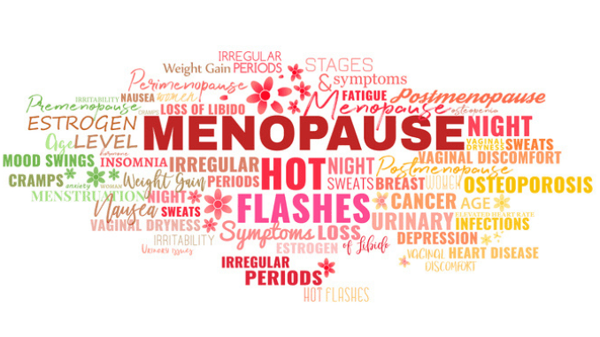 Illustration of Menopause Symptoms 