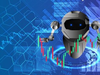 Artificial intelligence and stock charts.