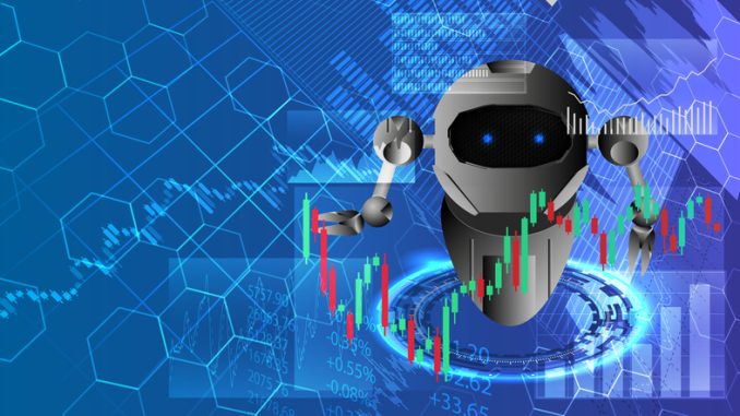 Artificial intelligence and stock charts.