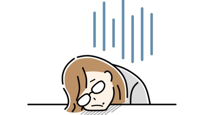 Illustration of a depressed business