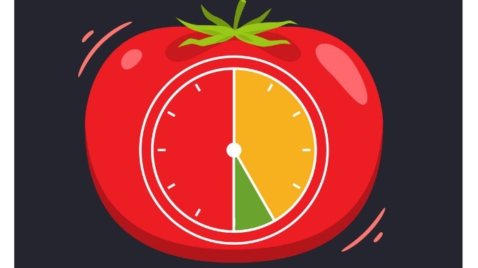 Tomato with time sign