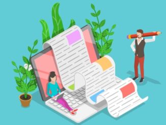 creative blogging illustration