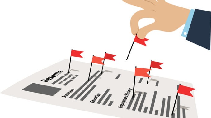 Resume red flags