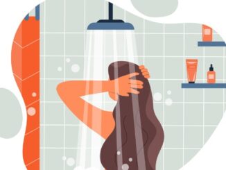 Morning shower concept