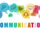 Communication sign vector with speech bubbles