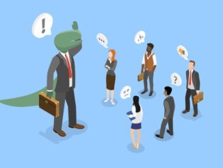 Illustration of Outdated Boss , Arrogance or Bossy Manager