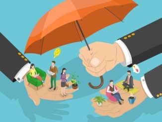 Illustration of Employee Care and Labor Support, Good Working Environment