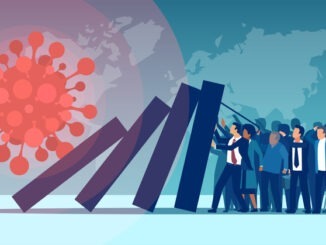 Economic impact and unemployment rise due to Coronavirus pandemic concept