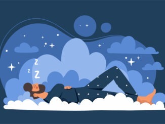 Peaceful sleep concept