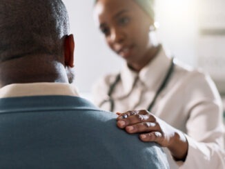 Woman, doctor or consulting with patient for healthcare, appointment or checkup at hospital. Female person, medical employee or worker with client for consultation, health advice or service at clinic