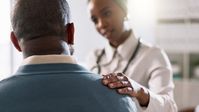 Woman, doctor or consulting with patient for healthcare, appointment or checkup at hospital. Female person, medical employee or worker with client for consultation, health advice or service at clinic